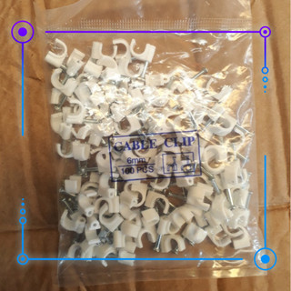 Đinh ghim 6mm nẹp dây mạng , dây điện combo túi đóng gói 100 chiếc
