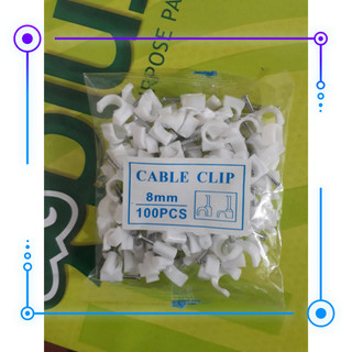 Nẹp dây 8mm. cho dây mạng, đồng trục
