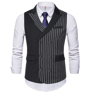 Áo Gile nam cổ vest KING caravat Ghile 2 hàng cúc 6 nút thiết kế độc đáo sang trọng lịch lãm style cổ điển cao cấp Z1-14