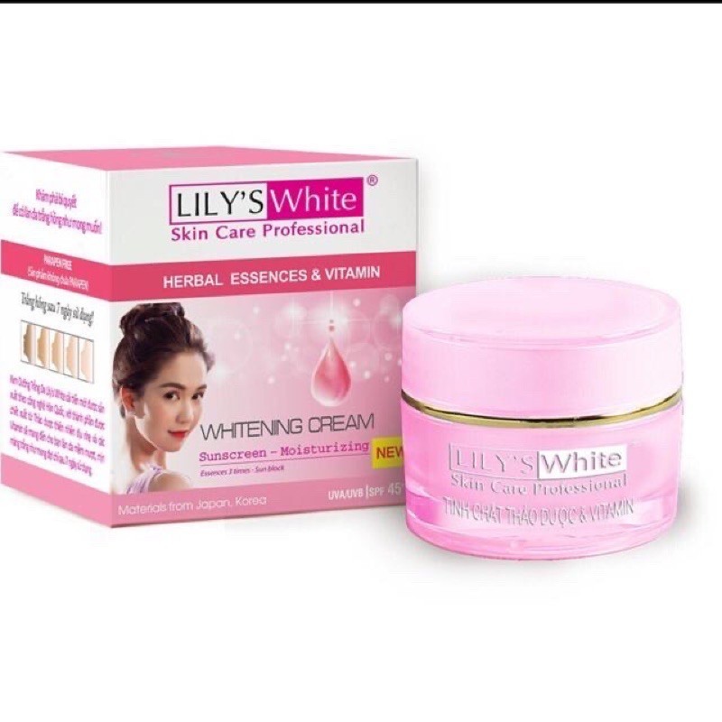 HCM Kem dưỡng trắng da Lily's White - Thảo dược ( Chống nắng - Dưỡng ẩm da )