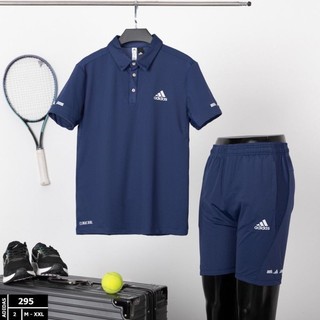 Bộ thể thao hè nam Adidas chất thun thoáng khí 4 màu cao cấp mẫu 2024
