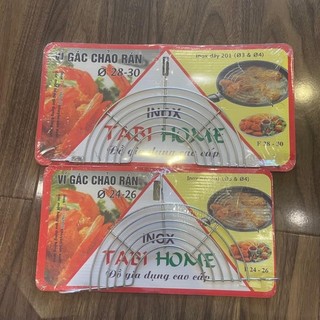 Vỉ gác chảo ráo dầu mỡ inox Tabihome có vỏ
