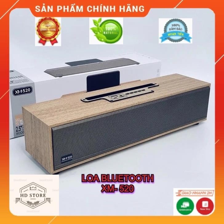 Loa Bluetooth XM 520 Võ Gỗ 20W. Loa XM 520 Âm Thanh Cực Đỉnh Thiết Kế Sang Trọng Bass Siêu Trầm Siêu