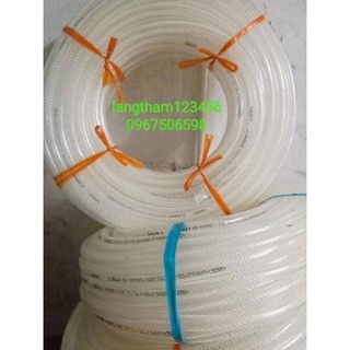 Cuộn 40 mét ống nước lưới màu trắng phi 14, 16.