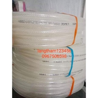 Cuộn 40 mét ống nước lưới màu trắng phi 14, 16.