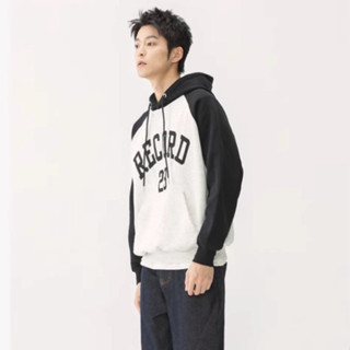 Áo hoodie Tay raglan Rộng In Chữ Phong Cách retro Mỹ Nặng 350g Thời Trang Thu Đông Độc Đáo Dành nam