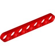 [1 Cái] LEGO Technic Thanh Đòn Mỏng 1x7 Màu Đỏ ID 6349634 58486
