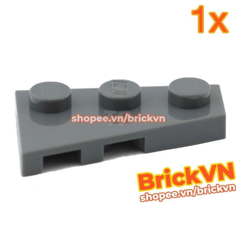 [1 Cái] LEGO Tấm Nêm Phải 2x3 Hình Thang Vuông Xám Đậm ID 4210869 43722