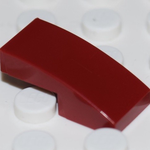 [2 Cái] LEGO Miếng Cung Cong 1x2 Đỏ Thẫm ID 6173168 11477