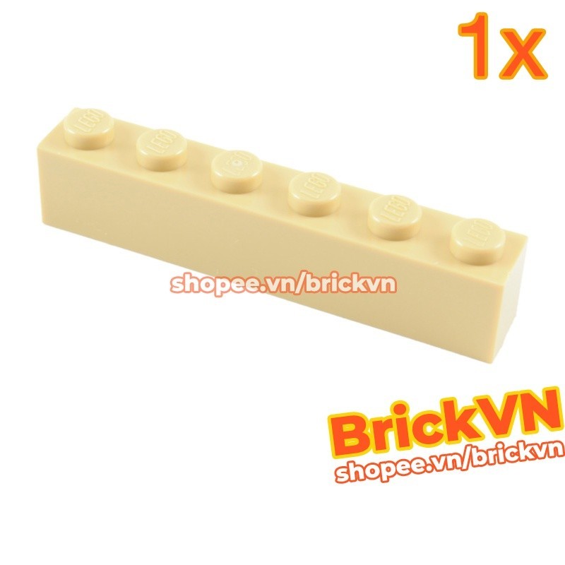 [1 Cái] LEGO Gạch 1x6 Vàng Cát ID 4112982 3009