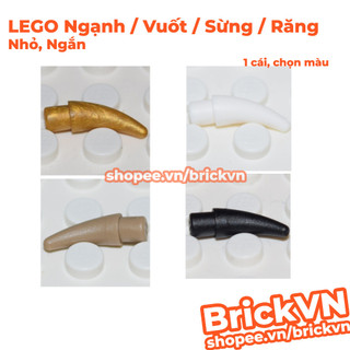 [2 Cái, Chọn Màu] Phụ Kiện LEGO Ngạnh / Vuốt / Sừng / Răng - Nhỏ, Ngắn ID 88513, 88513
