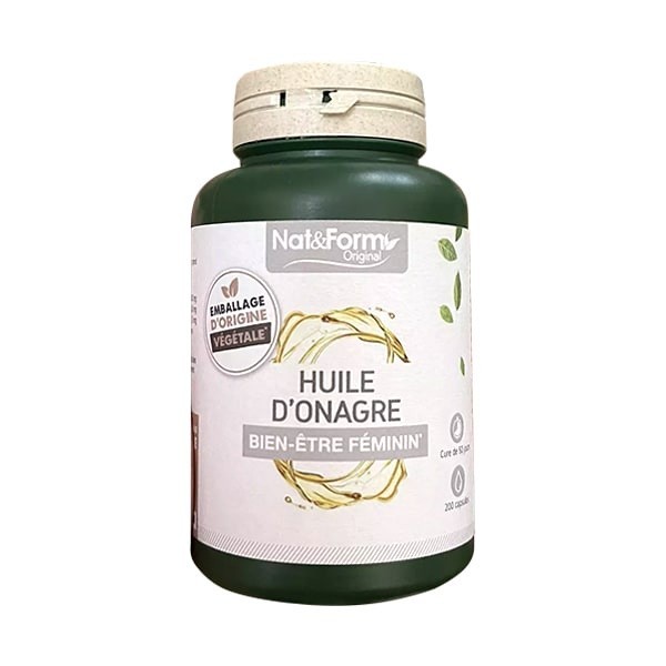 Viên Uống Tinh Dầu Hoa Anh Thảo Nat & Form Huile Onagre 200 viên