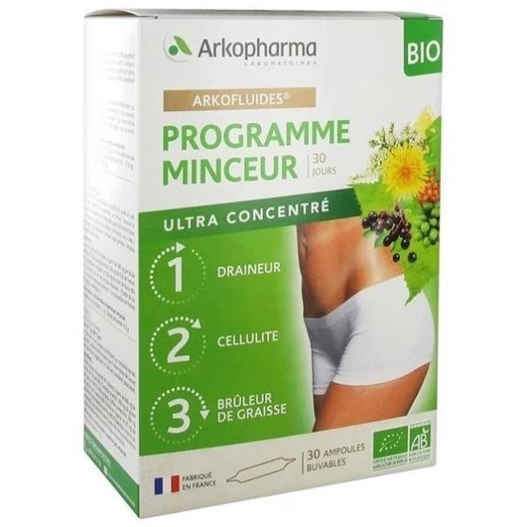 Detox Giảm Cân 3 Giai Đoạn Arkopharma Programme Minceur 30 Ống