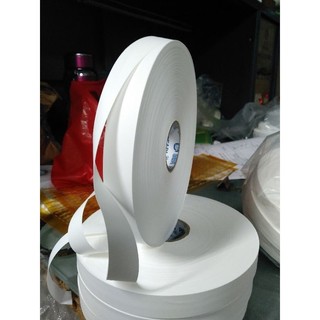 Cuộn giấy giặt là/ Cuộn mác vải/ cuộn giấy dai ghi tên giặt là KT 2cm dài 200 mét