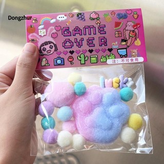 Dongzhur (MớI) Đồ Chơi BóP Squishy HìNh DấU Chân MèO 3d 5.8 * 5.3cm u1b5