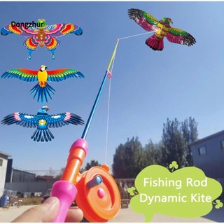 Dongzhur Diều Có Cần Câu Hoạt Hình Năng Động Chim Bướm Cầm Tay Cần Câu Diều Có Tay Cầm Đại Bàng Trẻ Em Bay Diều Đồ Chơi