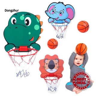 Dongzhur Hoạt Hình Sư Tử Bóng Rổ Hoop Đồ Chơi Trẻ Em Treo Chụp Đồ Chơi Giỏ Thể Thao Q9U1
