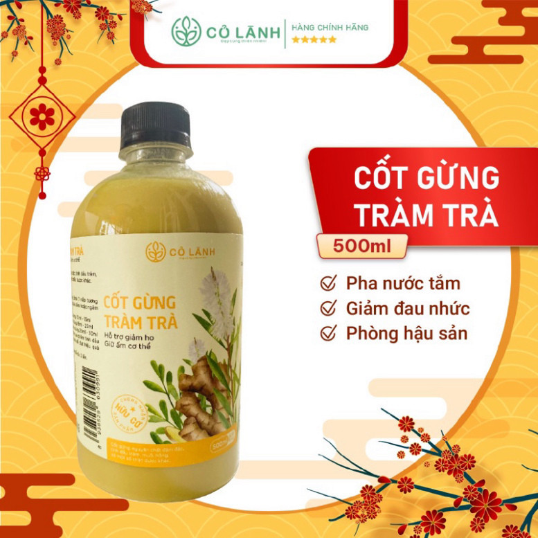 Cốt gừng - tràm - tỏi ngâm đánh gió, tắm cho em bé, giảm đau nhức xương khớp sau sinh tốt cho sức khỏe