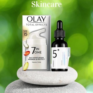 Serum numbuzin no 5 +kem dưỡng olay total effects 7 in 1
