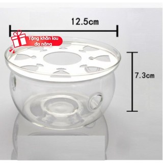 Đế nến bếp nến thủy tinh hình tròn