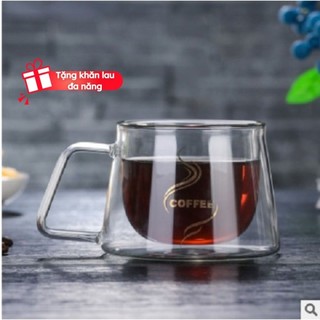 Ly cafe hai lớp chống nóng
