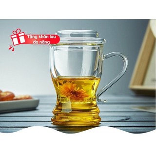 Ly thủy tinh có lõi lọc chịu nhiệt cao cấp size 300ml L006