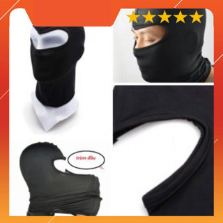 Khăn trùm đầu ninja đen full siêu co dãn