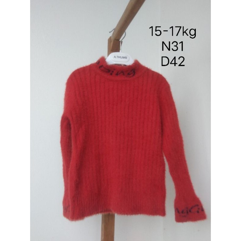 Áo len, áo len lông thỏ 2hand cho bé gái