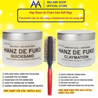 Hanz de fuko sáp vuốt tóc - hanz de fuko bản sáp vuốt tóc full quicksand tóc mỏng và claymation tóc dày 56g v