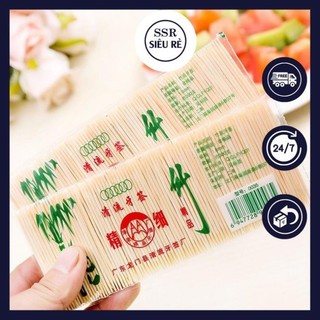 Bịch 200 tăm tre xỉa răng, tăm tre bịch nhỏ gọn