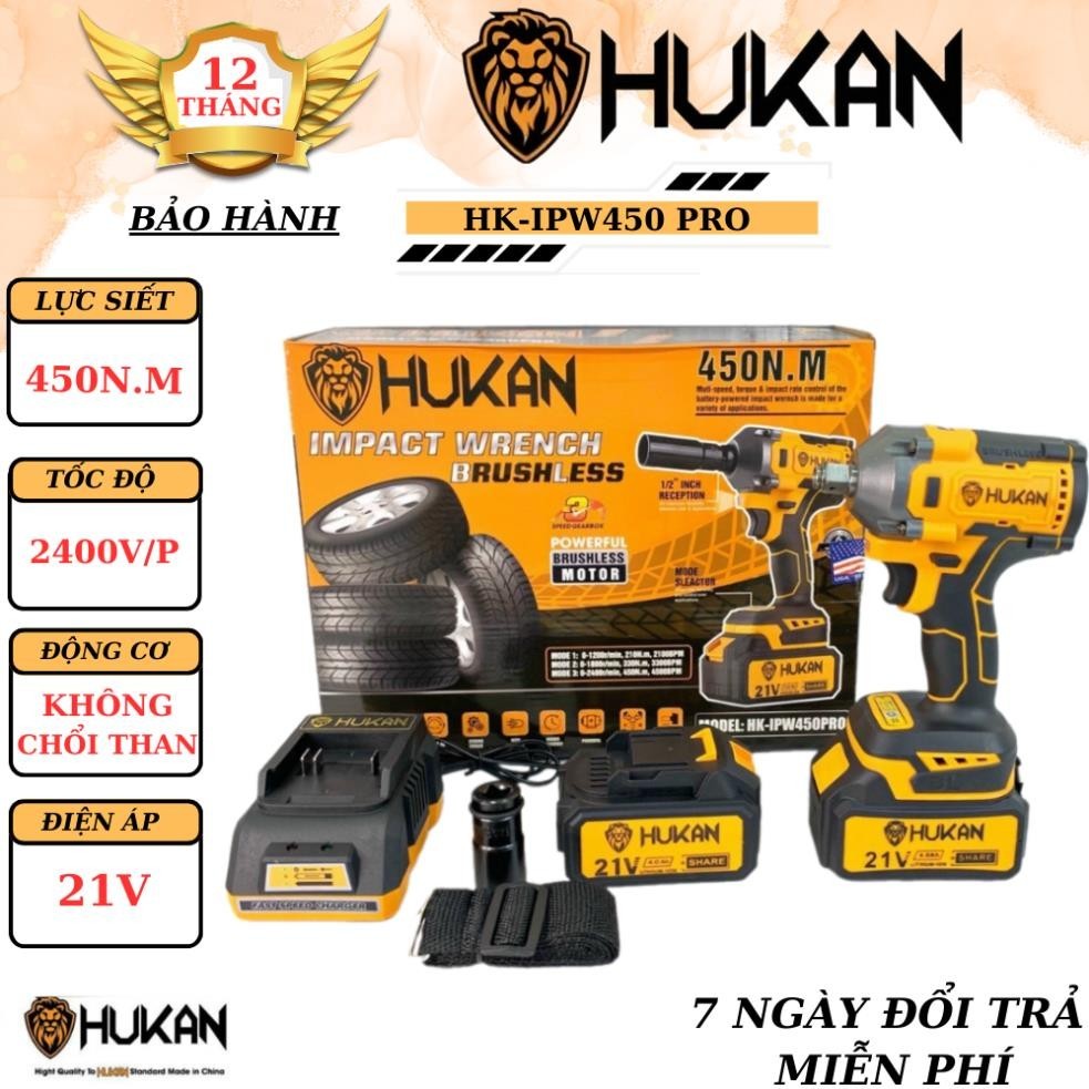 Máy Siết Bulong HUKAN HK-IPW450 PRO