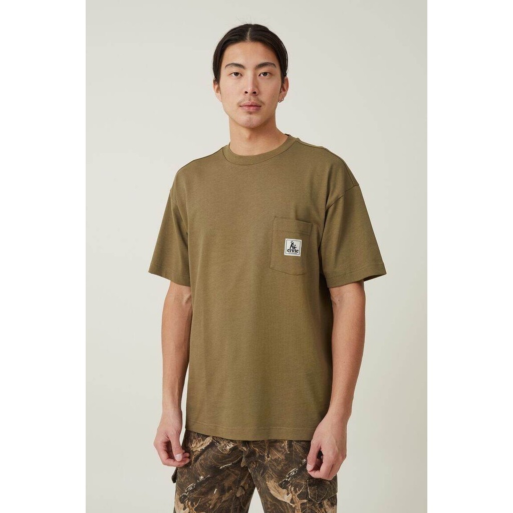 COTTON ON - Áo Thun Ngắn Tay Nam - Box Fit Pocket T-Shirt 3612343-04