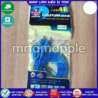 Cáp loa 1 đầu đực ra 2 đầu bông sen dài 1,5m chống nhiễu