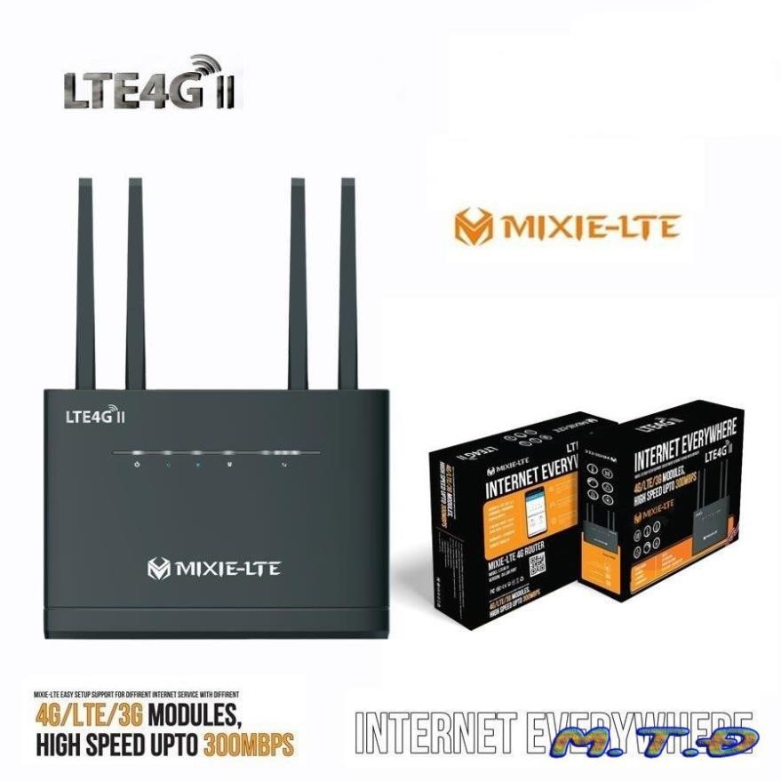 Router Wifi 4G LTE MIXIE II Chính hãng (4 Anten - 32 user - 4 Cổng Lan) Bảo hành 24 Tháng