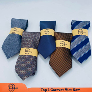 7+ Mẫu caravat bản to 8 cm, họa tiết đơn giản, lịch sự
