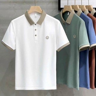 Áo Polo nam Áo thun polo nam phối màu cổ áo 6 màu trẻ trung thanh lịch