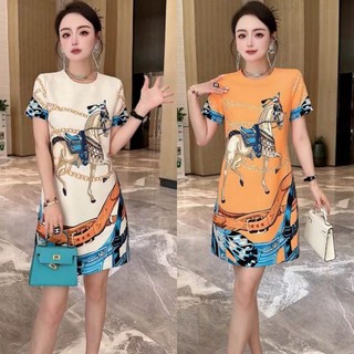 Đầm suông họa tiết cao cấp
