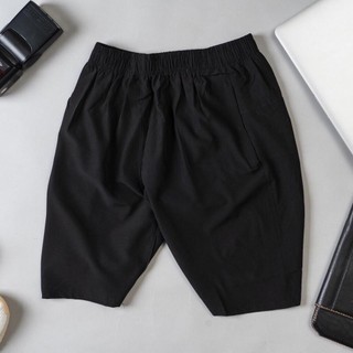 Quần short nam dù , quần thể thao vải gió giãn đen - Hinu Official