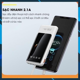 Pin Sạc Dự Phòng AK-121 Dung Lượng 20000mah Kèm 4 Cáp Sạc 5 Output  Và 1 Inpout type-C TECHNEW