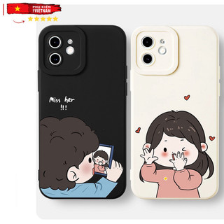 Ốp lưng viền vuông iphone 6/ 7/ 8/ X/ XSMAX/ 11/ 12/ 13/ 14/ 15 PRO/ MAX/ PLUS CẶP ĐÔI CHỤP HÌNH