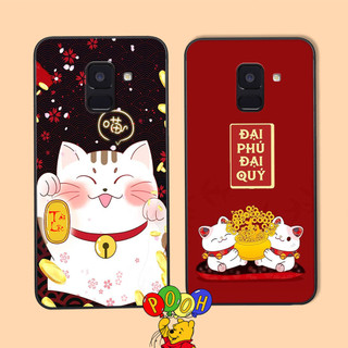 Ốp lưng Samsung A6 2018 / A6 Plus / A6+ mèo thần tài tài lộc POOH CASE