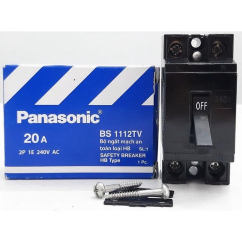 Cầu dao Panasonic, CB cóc panasonic, aptomat panasonic HB 2P1E,át cóc panasonic, át tô mát panasonic,bộ ngắt mạch pana C