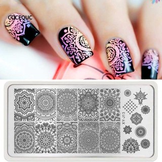 COCEQUC 1 Khuôn In Móng Tay Họa Tiết Mandala D3P9