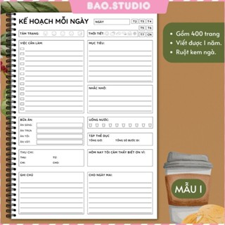  SỔ TAY LẬP KẾ HOẠCH 1 NĂM  Daily Planner 2024  - Bí Quyết Làm Việc Hiệu Quả Vượt Qua Trì Hoãn 