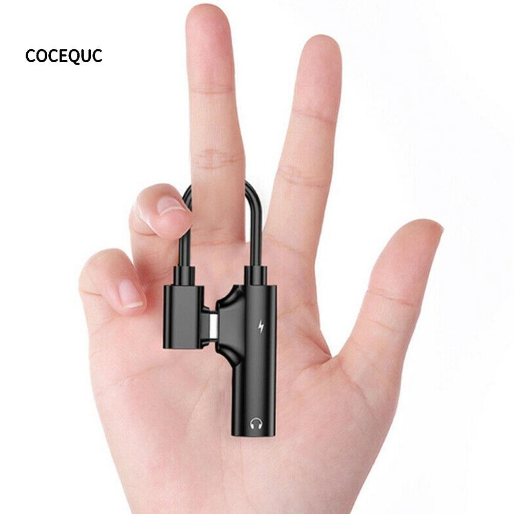 COCEQUC Đầu Chuyển Đổi 2 Trong 1 Từ Cổng USB C Sang Cổng Cắm Âm Thanh AUX 3.5mm Dành Cho Huawei L3S2