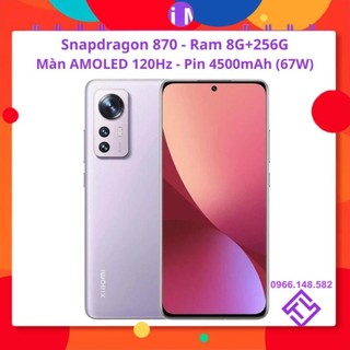 Điện thoại xiaomi mi 12x màn cong amoled 120hz - chính hãng bh 12 tháng - v
