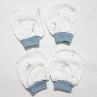 Set 2 đôi bao tay miomio cotton cho bé sơ sinh - mio việt nam