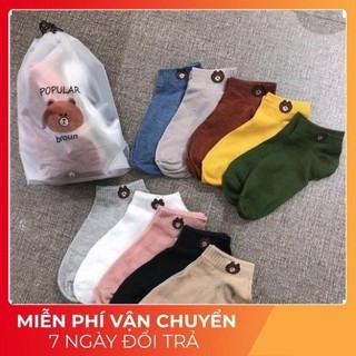 Tất Gấu Hot Trend Chất Liệu Cotton Kiểu Dáng Thời Trang Khỏe Khoắn Tiện Lợi Chống Mùi Hôi Chân