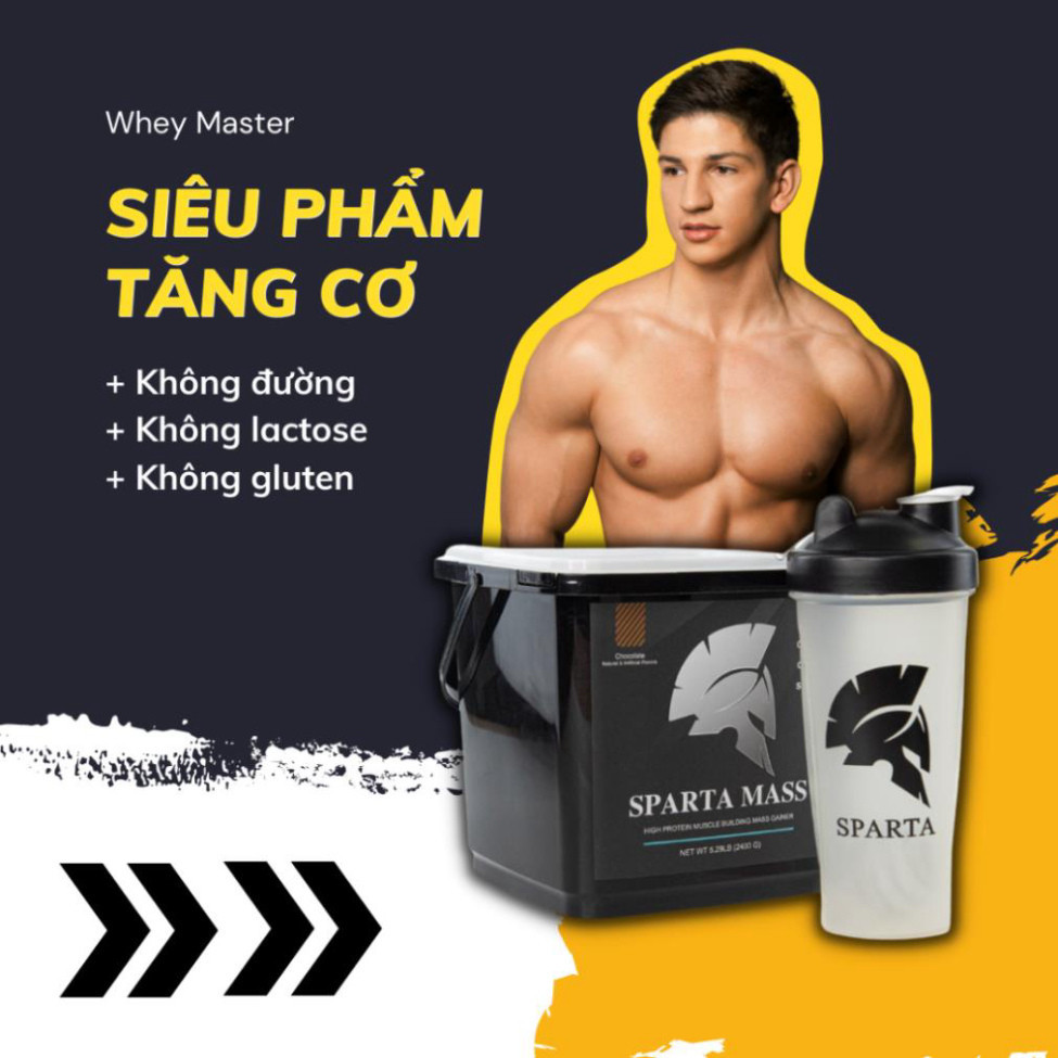 Whey Protein Hydrolyzed Sparta - Sữa Tăng Cơ Giảm Mỡ