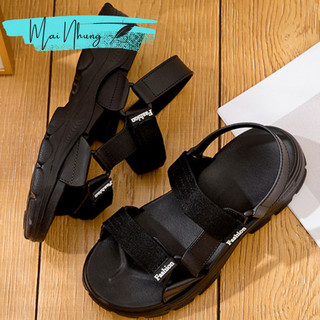 Dép sandal quai da, sandal nữ đế cao thời trang HOTTREND HÈ 2023